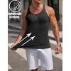 imageCOOFANDY Mens Workout Tank Top Ribbed Knit Sleeveless Gym Muscle T Shirts Bodybuilding TeeBlack1 Pcs