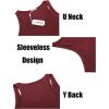 imageCOOFANDY Mens Workout Tank Top Ribbed Knit Sleeveless Gym Muscle T Shirts Bodybuilding TeeBlackRed 2 Pcs