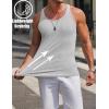 imageCOOFANDY Mens Workout Tank Top Ribbed Knit Sleeveless Gym Muscle T Shirts Bodybuilding TeeLight GreyLight Blue 2 Pcs