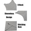 imageCOOFANDY Mens Workout Tank Top Ribbed Knit Sleeveless Gym Muscle T Shirts Bodybuilding TeeMedium Grey1 Pcs
