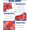 imageCOOFANDY Mens Casual Henley Shirt Band Collar Short Sleeve Shirt Summer Beach Hippie ShirtNational Flag Fireworks  Red White Blue