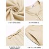 imageCOOFANDY Mens 2 Pieces Cotton Linen Sets Short Sleeve Casual Henley Shirt Summer Beach Pants Lounge Vacation Outfits SetBeige