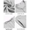 imageCOOFANDY Mens 2 Pieces Cotton Linen Sets Short Sleeve Casual Henley Shirt Summer Beach Pants Lounge Vacation Outfits SetLight Grey
