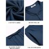 imageCOOFANDY Mens 2 Pieces Cotton Linen Sets Short Sleeve Casual Henley Shirt Summer Beach Pants Lounge Vacation Outfits SetNavy Blue