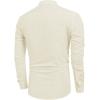 imageCOOFANDY Mens Cotton Linen Henley TShirts Long Sleeve Hippie Casual Beach TShirtsBeige