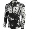 imageCOOFANDY Mens Cotton Linen Henley TShirts Long Sleeve Hippie Casual Beach TShirtsBlack Tiedye