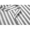 imageCOOFANDY Mens Cotton Linen Henley TShirts Long Sleeve Hippie Casual Beach TShirtsBlack White Striped
