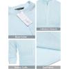 imageCOOFANDY Mens Cotton Linen Henley TShirts Long Sleeve Hippie Casual Beach TShirtsBlue