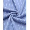 imageCOOFANDY Mens Cotton Linen Henley TShirts Long Sleeve Hippie Casual Beach TShirtsBlue Striped
