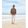imageCOOFANDY Mens Cotton Linen Henley TShirts Long Sleeve Hippie Casual Beach TShirtsGeometric