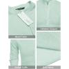 imageCOOFANDY Mens Cotton Linen Henley TShirts Long Sleeve Hippie Casual Beach TShirtsGreen