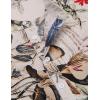 imageCOOFANDY Mens Cotton Linen Henley TShirts Long Sleeve Hippie Casual Beach TShirtsKhaki Floral