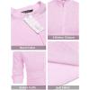 imageCOOFANDY Mens Cotton Linen Henley TShirts Long Sleeve Hippie Casual Beach TShirtsPink