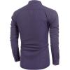 imageCOOFANDY Mens Cotton Linen Henley TShirts Long Sleeve Hippie Casual Beach TShirtsPurple