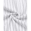 imageCOOFANDY Mens Cotton Linen Henley TShirts Long Sleeve Hippie Casual Beach TShirtsWhite Striped