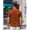 imageCOOFANDY Mens Knit Polo Shirts Casual Short Sleeve Golf Shirts Summer Collared Polo T ShirtsCaramel
