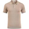 imageCOOFANDY Mens Knit Polo Shirts Casual Short Sleeve Golf Shirts Summer Collared Polo T ShirtsKhaki