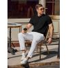 imageCOOFANDY Mens Knit Polo Shirts Short Sleeve Ribbed Knitted Shirt Summer Lightweight Casual Golf ShirtsBlack
