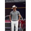 imageCOOFANDY Mens Knit Polo Shirts Short Sleeve Ribbed Textured Polo Shirt Lightweight Casual Golf Shirts Collared T ShirtDark Gray