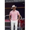 imageCOOFANDY Mens Knit Polo Shirts Short Sleeve Ribbed Textured Polo Shirt Lightweight Casual Golf Shirts Collared T ShirtDark Pink