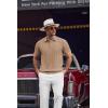 imageCOOFANDY Mens Knit Polo Shirts Short Sleeve Ribbed Textured Polo Shirt Lightweight Casual Golf Shirts Collared T ShirtKhaki