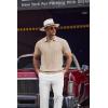 imageCOOFANDY Mens Knit Polo Shirts Short Sleeve Ribbed Textured Polo Shirt Lightweight Casual Golf Shirts Collared T ShirtLight Khaki