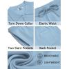 imageCOOFANDY Mens 2 Piece Outfits Sets Casual Short Sleeve Button Down Knit Shirt and Shorts Sets Summer Beach OutfitsBlue