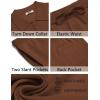 imageCOOFANDY Mens 2 Piece Outfits Sets Casual Short Sleeve Button Down Knit Shirt and Shorts Sets Summer Beach OutfitsBrown