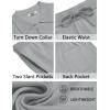 imageCOOFANDY Mens 2 Piece Outfits Sets Casual Short Sleeve Button Down Knit Shirt and Shorts Sets Summer Beach OutfitsLight Grey