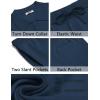 imageCOOFANDY Mens 2 Piece Outfits Sets Casual Short Sleeve Button Down Knit Shirt and Shorts Sets Summer Beach OutfitsNavy Blue