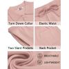imageCOOFANDY Mens 2 Piece Outfits Sets Casual Short Sleeve Button Down Knit Shirt and Shorts Sets Summer Beach OutfitsPink