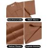 imageCOOFANDY Mens Knit Shirt Short Sleeve Button Down Vintage Polo Shirts Casual Summer Beach ShirtsLight Brown