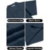 imageCOOFANDY Mens Knit Shirt Short Sleeve Button Down Vintage Polo Shirts Casual Summer Beach ShirtsNavy Blue