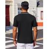 imageCOOFANDY Mens Polo Shirts Short Sleeve Casual Knit Polo Shirt Vintage Golf T Shirts Old Money TopsBlack