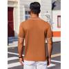imageCOOFANDY Mens Polo Shirts Short Sleeve Casual Knit Polo Shirt Vintage Golf T Shirts Old Money TopsBrown