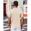 imageCOOFANDY Mens Polo Shirts Short Sleeve Casual Knit Polo Shirt Vintage Golf T Shirts Old Money TopsChampagne