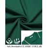 imageCOOFANDY Mens Polo Shirts Short Sleeve Casual Knit Polo Shirt Vintage Golf T Shirts Old Money TopsGreen
