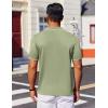 imageCOOFANDY Mens Polo Shirts Short Sleeve Casual Knit Polo Shirt Vintage Golf T Shirts Old Money TopsLight Green