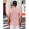 imageCOOFANDY Mens Polo Shirts Short Sleeve Casual Knit Polo Shirt Vintage Golf T Shirts Old Money TopsPink