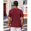 imageCOOFANDY Mens Polo Shirts Short Sleeve Casual Knit Polo Shirt Vintage Golf T Shirts Old Money TopsWine Red