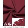 imageCOOFANDY Mens Polo Shirts Short Sleeve Casual Knit Polo Shirt Vintage Golf T Shirts Old Money TopsWine Red