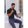 imageCOOFANDY Mens Polo Shirts Short Sleeve Casual Shirts with PocketBlack