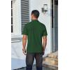 imageCOOFANDY Mens Polo Shirts Short Sleeve Casual Shirts with PocketDark Green