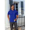 imageCOOFANDY Mens Polo Shirts Short Sleeve Casual Shirts with PocketSky Blue