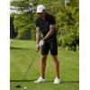 imageCOOFANDY Mens Polo Shirts Short Sleeve Moisture Wicking Golf Shirt Fashion Casual Collared TShirtBlack