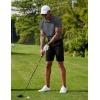 imageCOOFANDY Mens Polo Shirts Short Sleeve Moisture Wicking Golf Shirt Fashion Casual Collared TShirtDark Grey