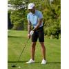 imageCOOFANDY Mens Polo Shirts Short Sleeve Moisture Wicking Golf Shirt Fashion Casual Collared TShirtLight Blue