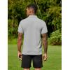 imageCOOFANDY Mens Polo Shirts Short Sleeve Moisture Wicking Golf Shirt Fashion Casual Collared TShirtLight Grey