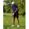 imageCOOFANDY Mens Polo Shirts Short Sleeve Moisture Wicking Golf Shirt Fashion Casual Collared TShirtNavy Blue