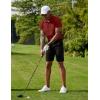 imageCOOFANDY Mens Polo Shirts Short Sleeve Moisture Wicking Golf Shirt Fashion Casual Collared TShirtWine Red